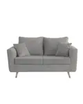 Sillon 2 Cuerpos Chipre Pana Gris Claro