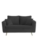 Sillon 2 Cuerpos Chipre Gris Oscuro 