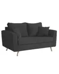 Sillon 2 Cuerpos Chipre Gris Oscuro 
