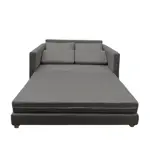 Sillon Cama 2 Cuerpos Australlia Lino Gris Medio 