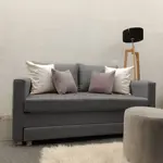 Sillon Cama 2 Cuerpos Australlia Lino Gris Medio 