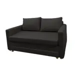 Sillon Cama 2 Cuerpos Australlia Lino Gris Oscuro 