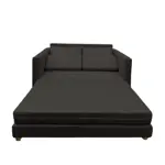 Sillon Cama 2 Cuerpos Australlia Lino Gris Oscuro 