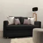 Sillon Cama 2 Cuerpos Australlia Lino Gris Oscuro 