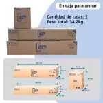 Sillón Smart 2 Cuerpos Living Box ® c/Puerto USB En Caja para armar - GRIS