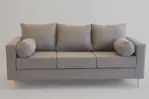 Sillon 3 Cuerpos Dallas Lino Gris Claro 