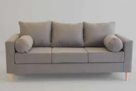 Sillon 3 Cuerpos Dallas Lino Gris C...