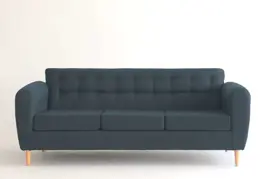 Sillon 3 Cuerpos Singapur Lino Azul...