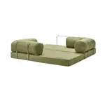 Sofá Teddy Pana Canellon Verde Uva 