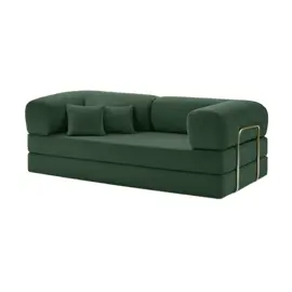 Sillon Teddy Luxury Pana Verde Ingles