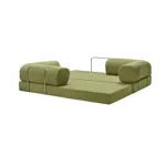 Sillón Teddy Luxury Pana Verde Oliva