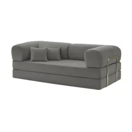 Sillón Teddy Luxury Pana Gris Claro