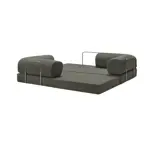 Sillón Teddy Luxury Pana Gris Oscuro 