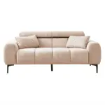 Sofá Elite 3 Cpos Lino Beige Antimanchas Estructura Madera Saligna