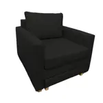 Sofa Cama Juego de Living Australlia 2 Cuerpos + 1 Cuerpo Lino Gris Oscuro