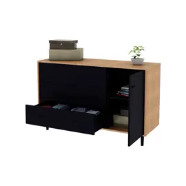 Comoda Mallorca Negra 78Cm X ...