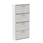 Zapatero Botinero Orlandi 4 Puertas Melamina Jacaranda