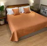 Cubrecama Quilt Brescia 2 1/2 plazas Urban Caramelo