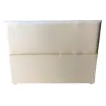 Respaldo Para Sommier 2 Plazas 140cm Tapizado Liso Pana Beige