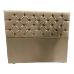 Respaldo Sommier King Size Multicapitone Rombos Alpha 2 metros Color Havano