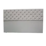 Respaldo Sommier 2 plazas 140 Ecocuero Capitone Rombos Crudo