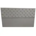 Respaldo Sommier 2 plazas 140 Ecocuero Capitone Rombos Crudo