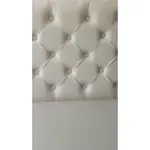 Respaldo Sommier 2 plazas 140 Ecocuero Capitone Rombos Crudo