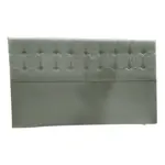 Respaldo Sommier King Size 2 Metros Alpha Capitone Cuadrado  Color Peltre