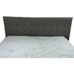 Respaldo Sommier King Size 2 Metros Alpha Capitone Cuadrado  Color Peltre
