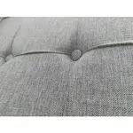 Respaldo Sommier King Size 2 Metros Alpha Capitone Cuadrado  Color Peltre