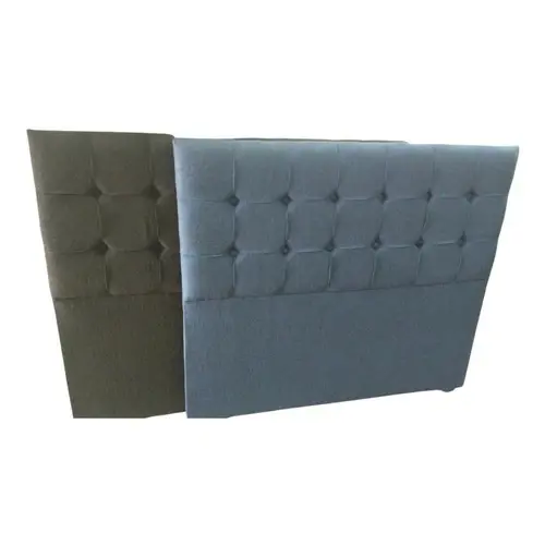 Respaldo Sommier Super Queen 160 Alpha Capitone Cuadrado Color Lino