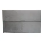 Respaldo Para Sommier 1 1/2 Plaza 100 Tapizado Pana Liso Color Stone