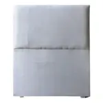 Respaldo Para Sommier 1 1/2 Plaza 100 Tapizado Pana Liso Color Stone