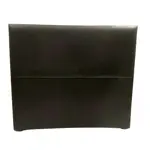 Respaldo Para Sommier 2 Plazas 140cm Tapizado Liso Pana Negro