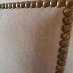 Respaldo Para Sommier 2 Plazas 140cm Alpha Tachas Liso Color Lino