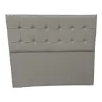 Respaldo Para Sommier 2 Plazas 140 Pana Capitone Cuadrado Color Vainilla