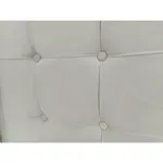 Respaldo Para Sommier 2 Plazas 140 Pana Capitone Cuadrado Color Vainilla