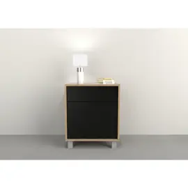 Mesa De Luz Minimal 1 Puerta 1 Cajo...