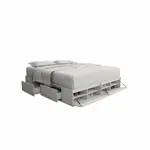 Box De Cama Cajonera Zapatero 6444 King Base Sommier 180 Blanco