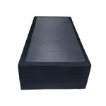 Base Sommier Carricama 1 1/2 Plaza Marinera Ayfa Tela Rustica Negra 100x200