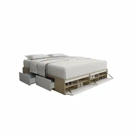 Box Cama Cajonera Base Sommier Zapa...