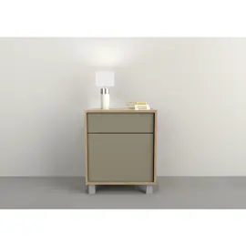 Mesa De Luz Minimal 1 Puerta 1 Cajo...