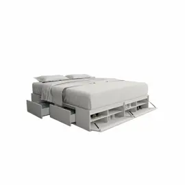 Box Cama Cajonera Base Sommier Zapa...