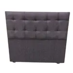 Respaldo ELM chenille 140 capitone cuadrado con costura chocolate