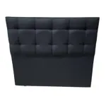 Respaldo Sommier Ayfa Tela Rustica Capitone Queen 160cm