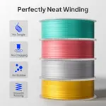 FILAMENTO ELEGOO SILK PLA -1.75mm-1KG- NEGRO ROJO