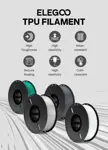 Filamento Elegoo TPU 95A 1.75mm 1kg Blanco