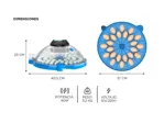 Incubadora de Huevos Gadnic 24 Huevos Temperatura Estable