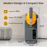 Máquina de granizados INOVIVA sin necesidad de hielo con capacidad de 2 litros