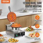 Máquina Eléctrica De Cono De Helado Vevor 1230 W